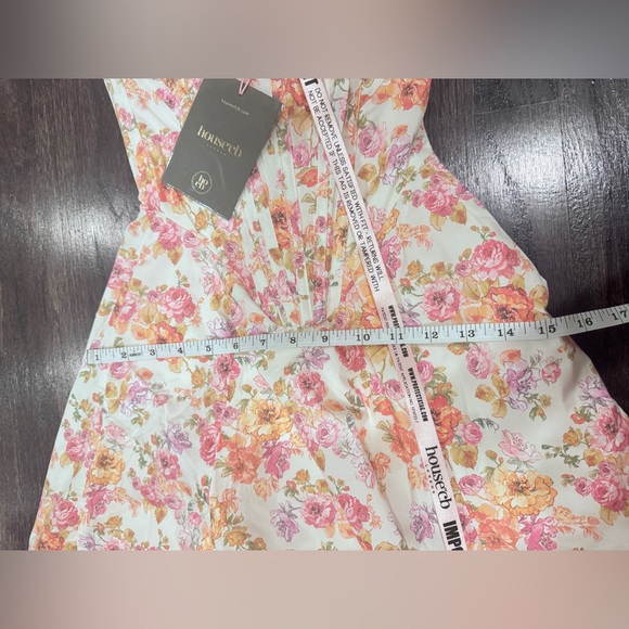 New With Tag - House of CB SAIRA IVORY FLORAL MIDI SUNDRESS Size XS - Picture 10 of 12